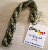 Sea Grass S-136 Hand Dyed 6-Strand Silk By Dinky Dyes