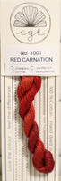 Red Carnation 1001 6-Strand Hand Dyed Floss By Cottage Garden Threads