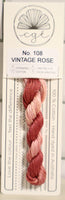 Vintage Rose 108 6-Strand Hand Dyed Floss By Cottage Garden Threads (Copy)