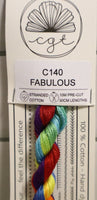 Fabulous C140 Limited Edition Hand Dyed 6-Strand Floss By Cottage Garden Threads