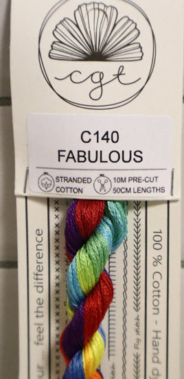 Fabulous C140 Limited Edition Hand Dyed 6-Strand Floss By Cottage Garden Threads