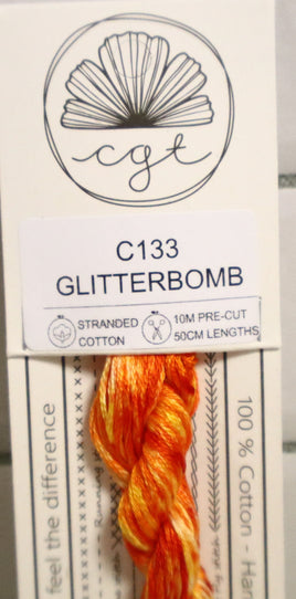 Glitterbomb C133 Limited Edition Hand Dyed 6-Strand Floss By Cottage Garden Threads