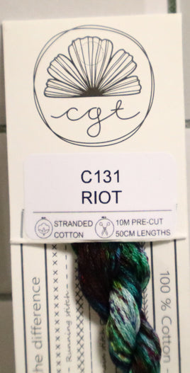 Riot C131 Limited Edition Hand Dyed 6-Strand Floss By Cottage Garden Threads (Copy)