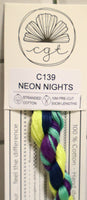 Neon Nights C139 Limited Edition Hand Dyed 6-Strand Floss By Cottage Garden Threads