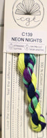 Neon Nights C139 Limited Edition Hand Dyed 6-Strand Floss By Cottage Garden Threads