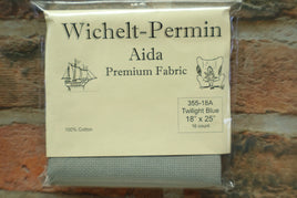 16 ct. Twilight Blue/Smokey Pearl Prepackaged Aida By Wichelt 18" x 25"