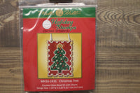 Christmas Tree Charmed Stamp Ornament Mill Hill Counted Glass Bead Kit