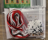 Snowman Charmed Stamp Ornament Mill Hill Counted Glass Bead Kit