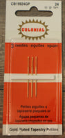 Colonial Needle Size 24 Gold Plated Petites - Petite Sewing Needles CB19924GP