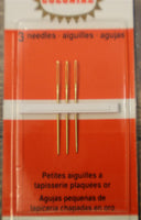 Colonial Needle Size 24 Gold Plated Petites - Petite Sewing Needles CB19924GP