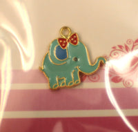 Small Metal Blue Elephant Needle Minder By Happy Stitch