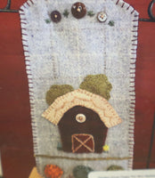 Primitive Penny Barn Wool Applique Kit by In The Patch Designs-  Pattern Fabrics, Notions