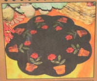 Primitive Gatherings Red Geraniums Table Mat Pattern