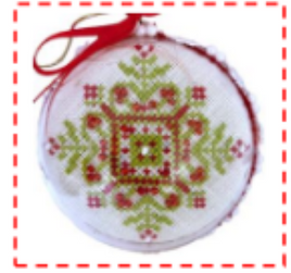 Christmas Flower Cross Stitch Ornament Kit By Priaseworthy Stitches
