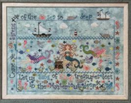 Sirens of the Sea Cross Stitch Chart - Nashville Needlework By Praiseworthy Stitches