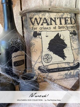 Wanted For Crimes of Witch Craft -  Cross Stitch Leaflet / Pattern By The Primitive Hare