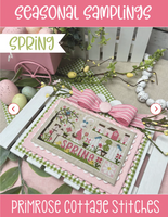Seasonal Samplings Spring Cross Stitch Pattern by Lindsey Weight of Primrose Cottage