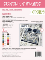 Seasonal Samplings Spring Cross Stitch Pattern by Lindsey Weight of Primrose Cottage