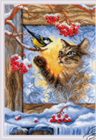RIOLIS Meeting at the Window Counted Cross Stitch Kit