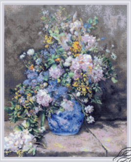 Spring Bouquet After P. A. Renoirs Painting Counted Cross Stitch Kit by RIOLIS