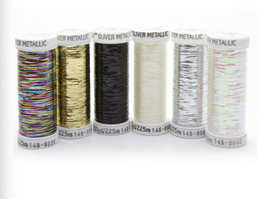 Sulky 6 Most Popular Sliver Metallic Thread Colors Sampler - 250 yd. Spools