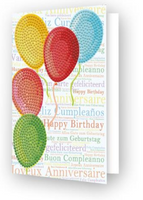 Diamond Dotz Balloons Diamond Art Greeting Card Kit 5"X7" Tool Not Included
