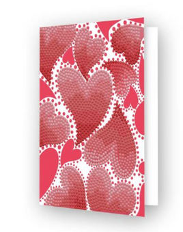 Diamond Dotz Hearts Swirl Diamond Art Greeting Card Kit 5"X7" - Tool Not Included