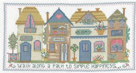 Along Rosebud Lane Cross Stitch Pattern By Imaginating