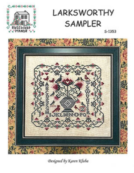 Larksworthy Sampler Counted Cross Stitch Leaflet Rosewood Manor