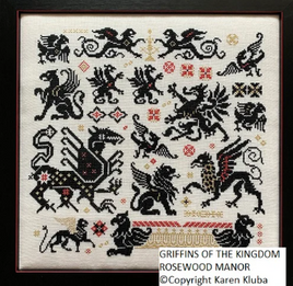 Griffins of The Kingdom Cross Stitch Pattern by Rosewood Manor