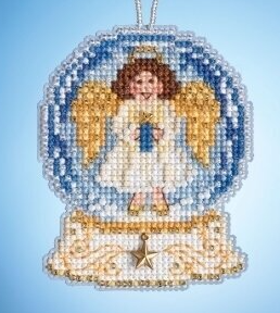 Angel Snow Globe Mill Hill Counted Glass Bead Kit