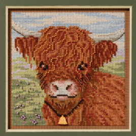 Highland Cow Mill Hill MH14-2512 2025 Buttons and Beads Series Kit