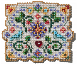 Folk Art Mill Hill MH18-2513 Spring Bouquet Counted Glass Bead Kit