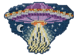 UFO Mill Hill MH18-2522 2025 Ornament / Magnet With Glow in the Dark Beads - Autumn Harvest Series Kit