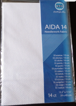 14 ct. White 15.5" x 17.7" Aida Prepacked By RTO