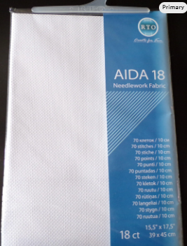 18 ct. White 15.5" x 17.7" Aida Prepacked By RTO