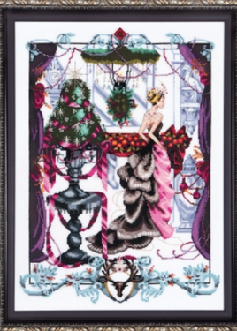 Christmas In London Mirabilia MD136 Kit - Pattern, Embellishments, Fabric