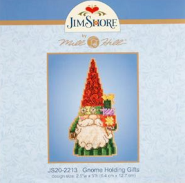 Mill Hill Jim Shore Gnome Holding Gifts Bead and Cross Stitch Kit