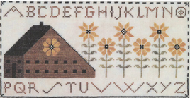 Saltbox Sunflowers Sampler Cross Stitch Pattern By Artful-Offerings