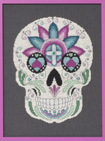 Sugar Skull # 3 Cross Stitch Leaflet Pattern By Glendon Place