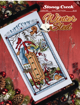 Winter Sled Counted Cross Stitch Leaflet Stoney Creek # 666