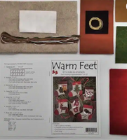 Warm Feet Wool Applique Ornament Kit By Rachels of Greenfield