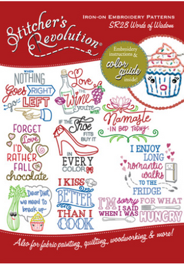 Words of Wisdom #28 Iron On Hand Stitch Embroidery Patterns