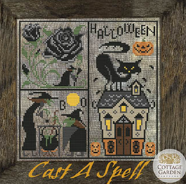 Cast A Spell Cross Stitch Leaflet / Pattern By Cottage Garden Samplings