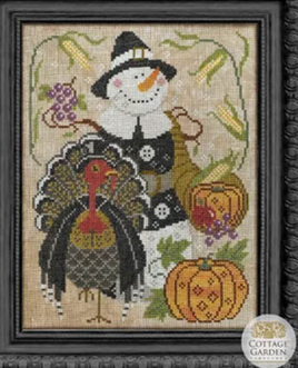 The Pilgrim Cross Stitch Leaflet / Pattern By Cottage Garden Samplings