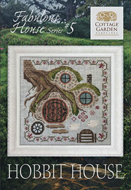 Hobbit House Fabulous House Series #5 Cross Stitch Leaflet / Pattern By Cottage Garden Samplings