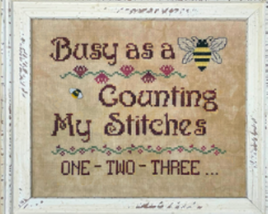 Busy Bee Counting My Stitches Cross Stitch Pattern By Rosie & Me