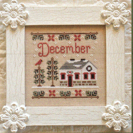 December Cottage Cross Stitch Pattern By Country Cottage Needleworks