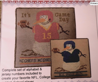 It's Game Day Cross Stitch Paper Pattern By Rosie & Me