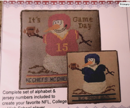 It's Game Day Cross Stitch Paper Pattern By Rosie & Me